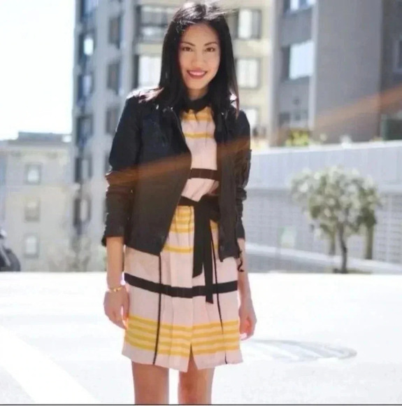 Jason Wu for Target Striped Button Down Pleated Details Shift Dress(XS) - Picture 8 of 12